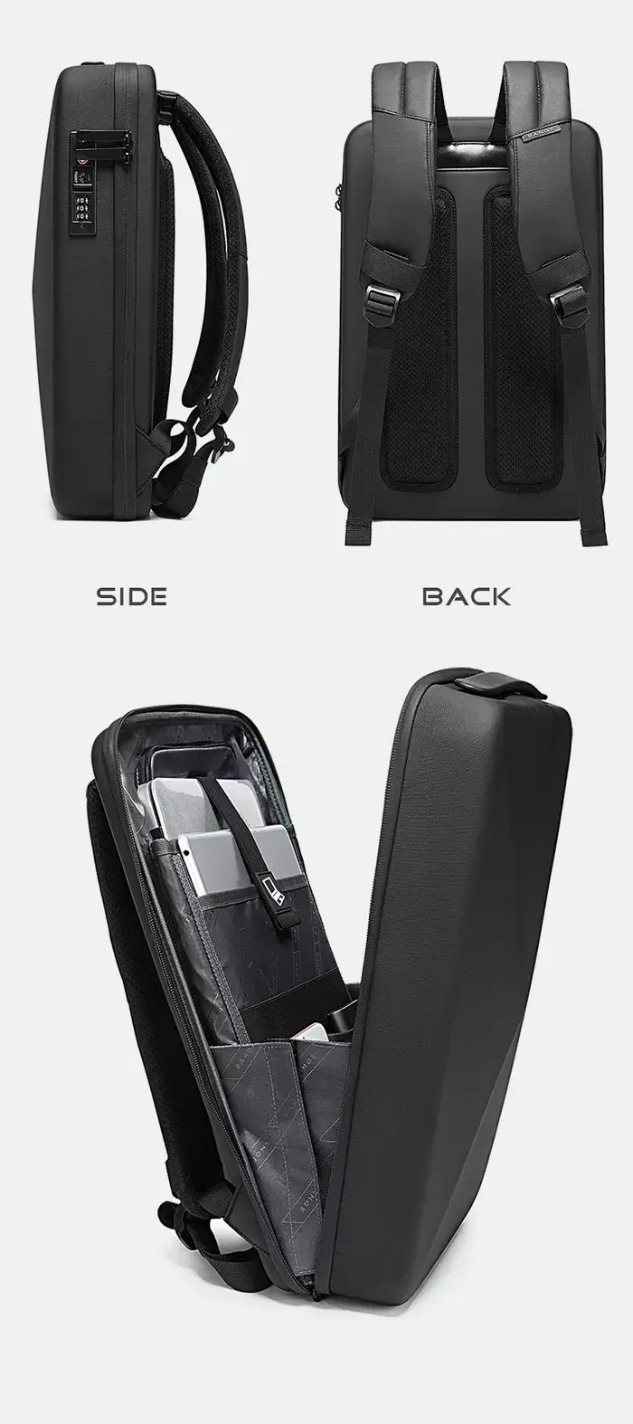 BANGE 22092 Anti-Theft Slim Business Waterproof Laptop Backpack